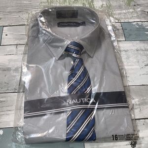 NEW* Náutica ⚓️ Boys Button-Down shirt with Tie
